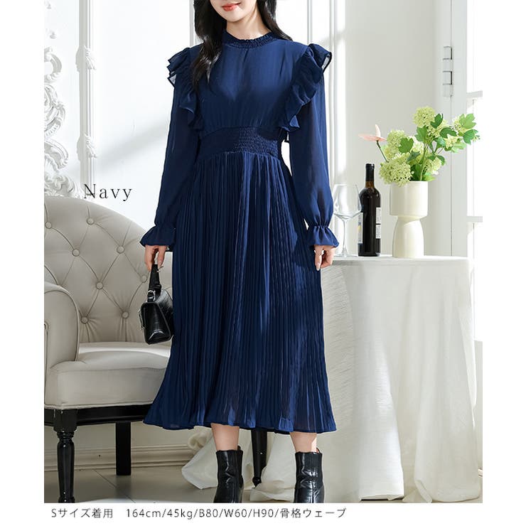 肩フリル プリーツ キャンディスリーブ | レースレディース  | 詳細画像10 