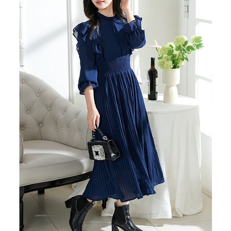 肩フリル プリーツ キャンディスリーブ | レースレディース  | 詳細画像12 