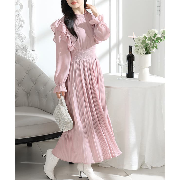 肩フリル プリーツ キャンディスリーブ | レースレディース  | 詳細画像15 