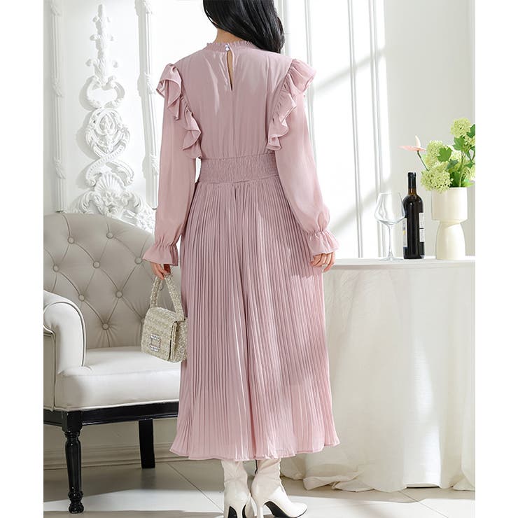 肩フリル プリーツ キャンディスリーブ | レースレディース  | 詳細画像16 