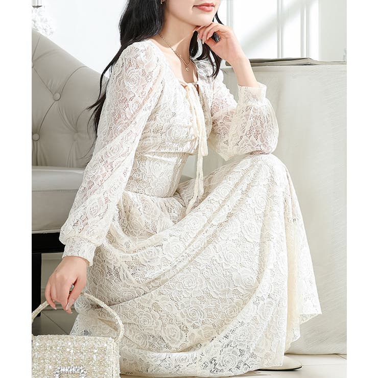 総レース ウエスト 切り替え | レースレディース  | 詳細画像14 