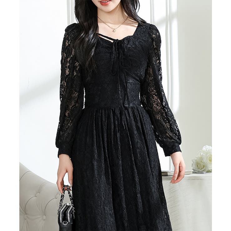 総レース ウエスト 切り替え | レースレディース  | 詳細画像9 