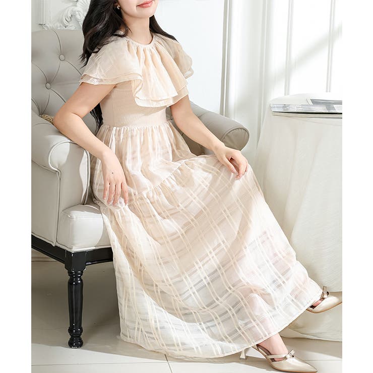 2WAY ケープ付き シアー | レースレディース  | 詳細画像6 