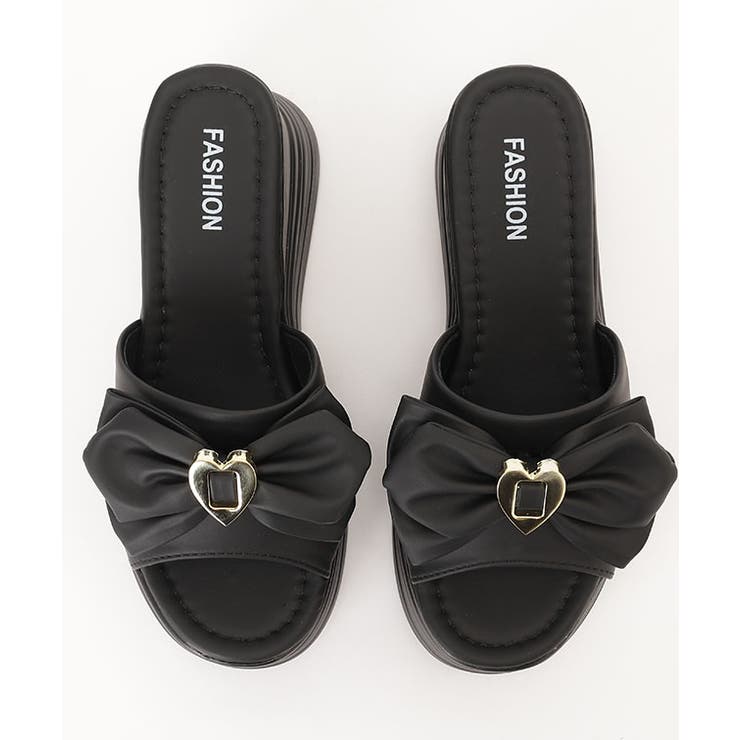 レザー調 ハート付き リボン | レースレディース  | 詳細画像10 