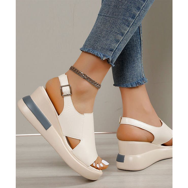 レザー調 ワイドアッパー ライン入り | レースレディース  | 詳細画像11 