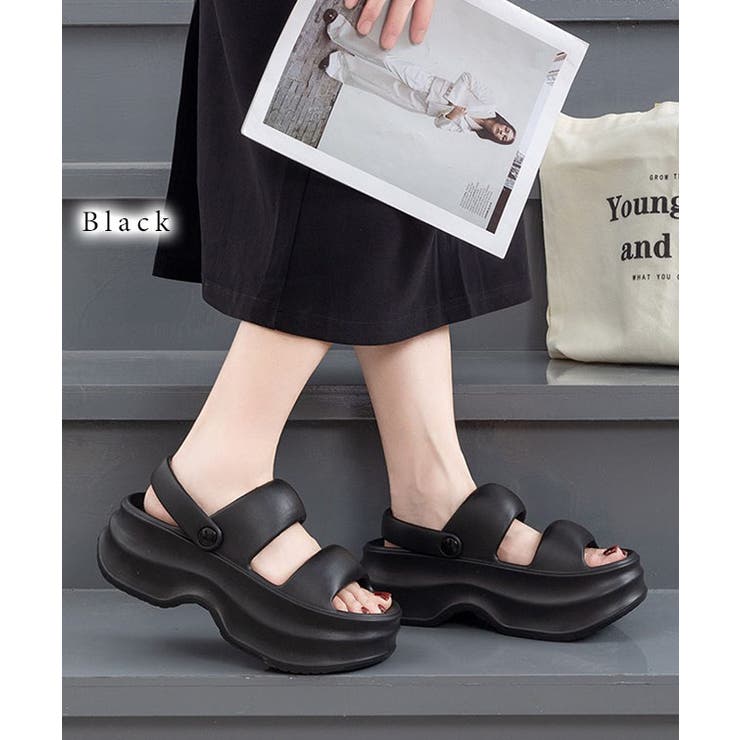 feet* ストラップ付きサンダル型スキー ブラック 収納バッグ付き Lace Ladies サンダル 2WAY バックストラップ付き EVA クロッグ