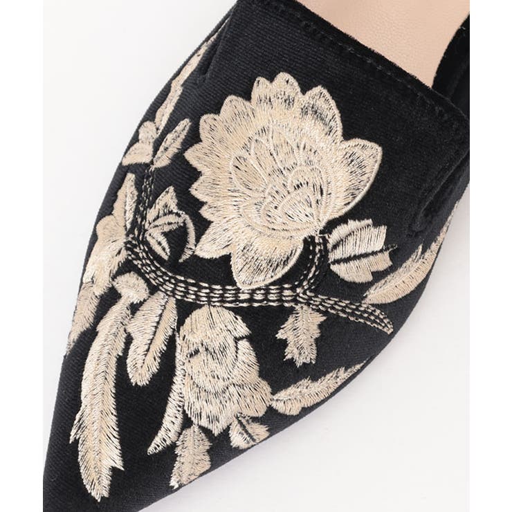 ベロア調 フラワー 刺繍 | レースレディース  | 詳細画像13 