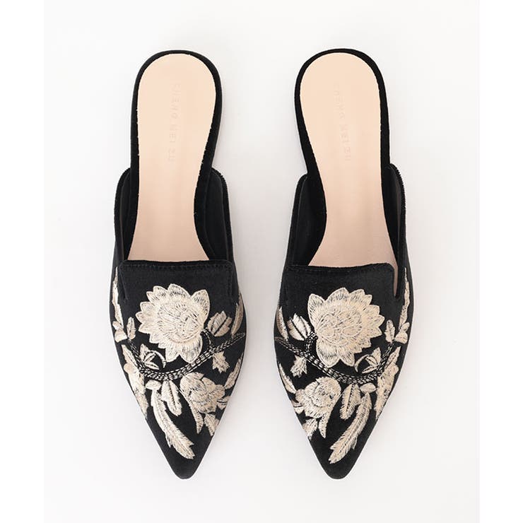 ベロア調 フラワー 刺繍 | レースレディース  | 詳細画像7 