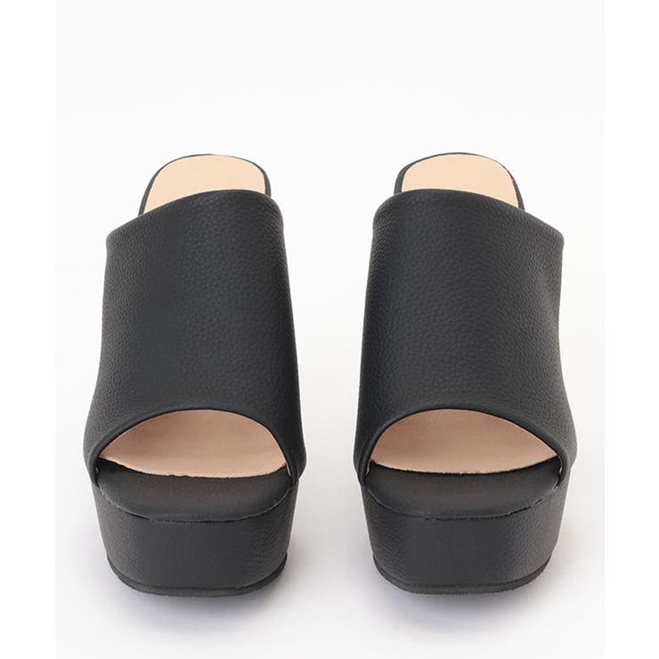 レザー調 オープントゥ プラットフォーム | レースレディース  | 詳細画像15 