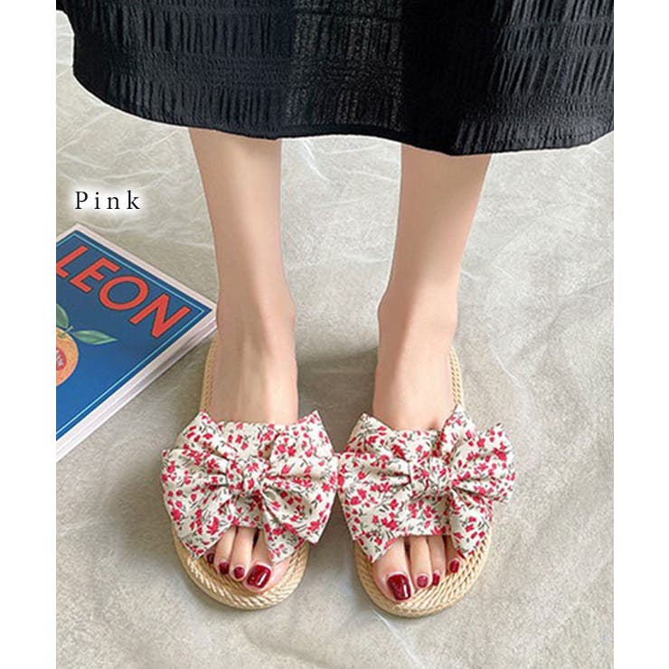 花柄 リボン エスパドリーユ風 | レースレディース  | 詳細画像11 