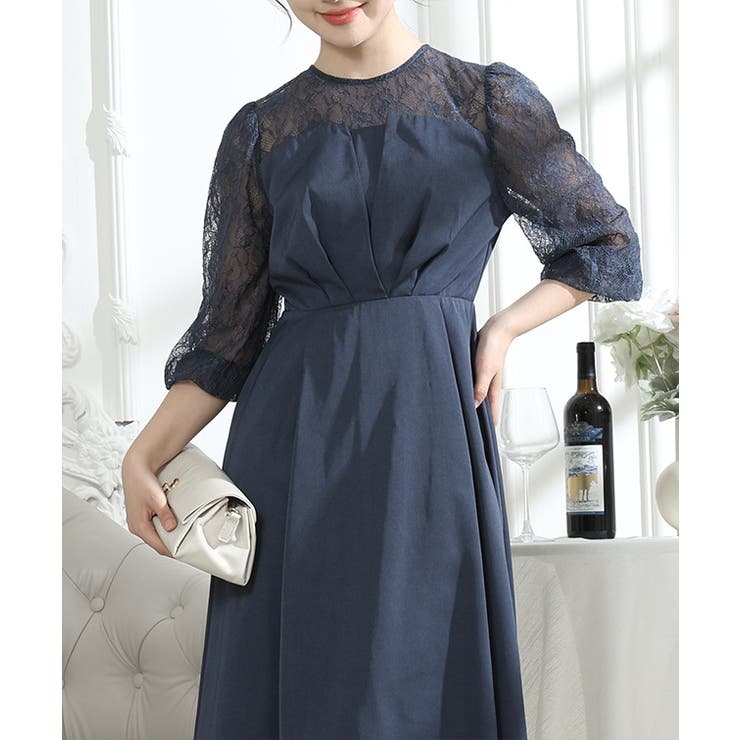 ビスチェ風 レース 切り替え | レースレディース  | 詳細画像8 