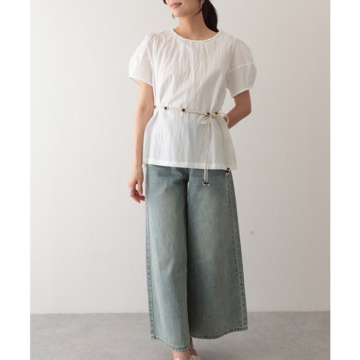 2WAY 編みベルト付き 半袖 | レースレディース  | 詳細画像10 