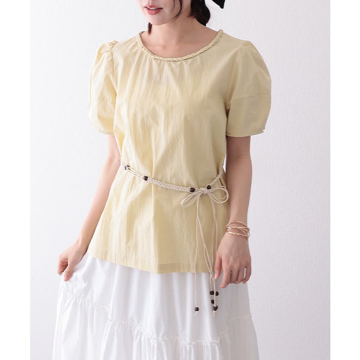 2WAY 編みベルト付き 半袖 | レースレディース  | 詳細画像16 