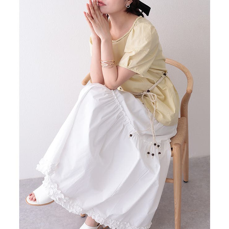 2WAY 編みベルト付き 半袖 | レースレディース  | 詳細画像17 