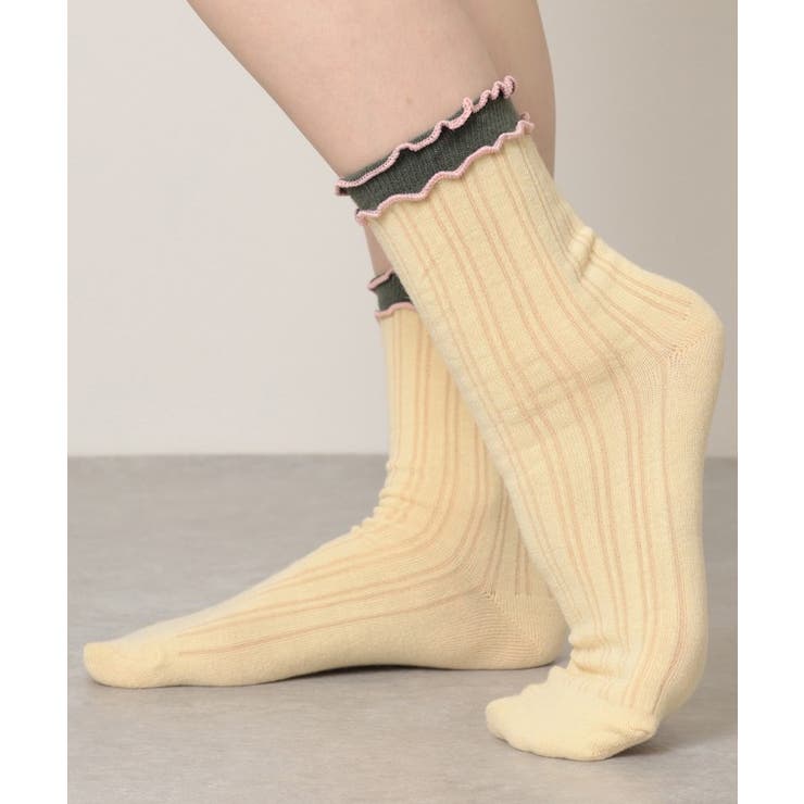 【6足セット】配色 メロウ リブ | レースレディース  | 詳細画像10 