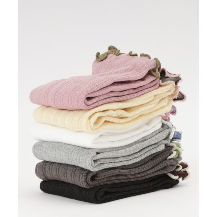 【6足セット】配色 メロウ リブ | レースレディース  | 詳細画像18 