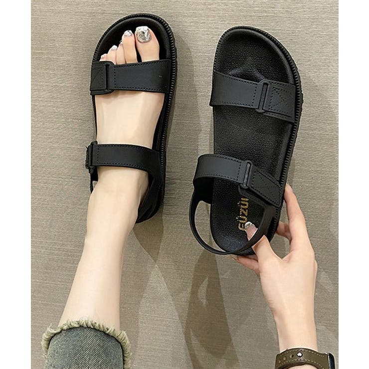 レザー調 ダブルベルト バックストラップ | レースレディース  | 詳細画像5 