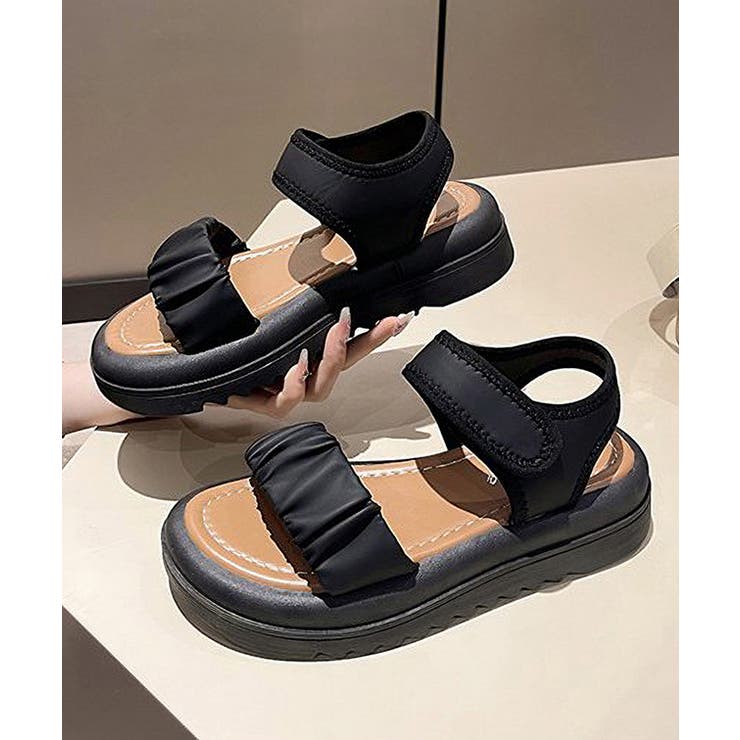 レザー調 ギャザー ストラップ | レースレディース  | 詳細画像5 