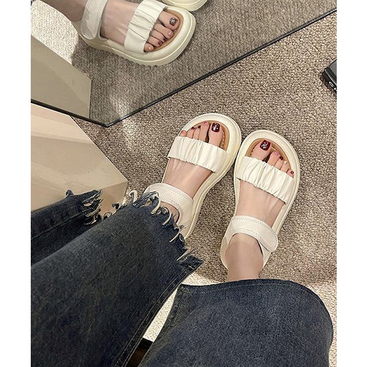 レザー調 ギャザー ストラップ | レースレディース  | 詳細画像9 