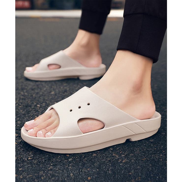 厚底 スライド スリッパ | レースレディース  | 詳細画像11 