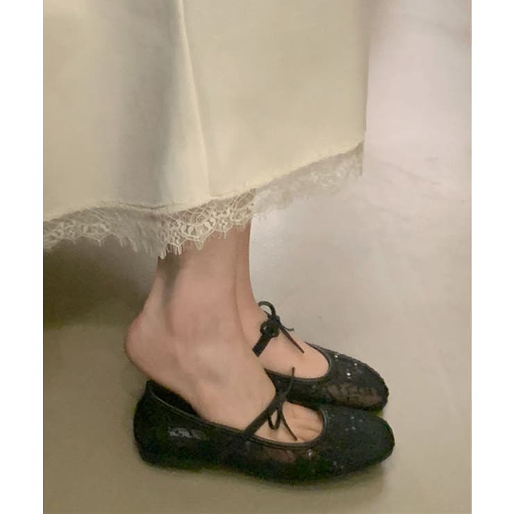 シアー 刺繍 リボンストラップ | レースレディース  | 詳細画像4 