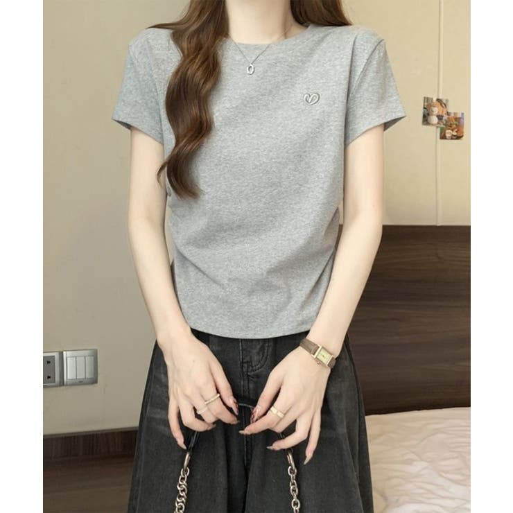 リボン刺繍 シャーリング クルーネック | レースレディース  | 詳細画像12 