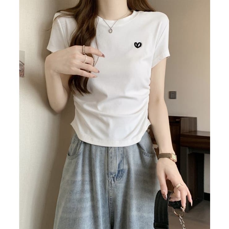 リボン刺繍 シャーリング クルーネック | レースレディース  | 詳細画像16 