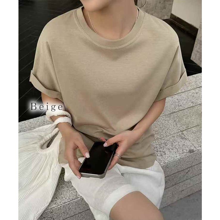 クルーネック ロールアップ オーバーサイズ | レースレディース  | 詳細画像3 