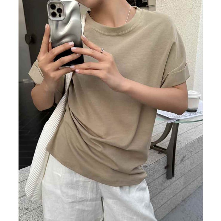 クルーネック ロールアップ オーバーサイズ | レースレディース  | 詳細画像4 