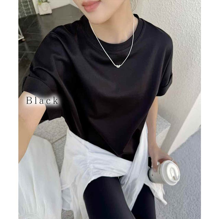 クルーネック ロールアップ オーバーサイズ | レースレディース  | 詳細画像5 