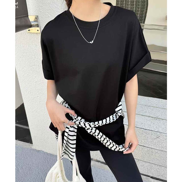 クルーネック ロールアップ オーバーサイズ | レースレディース  | 詳細画像6 