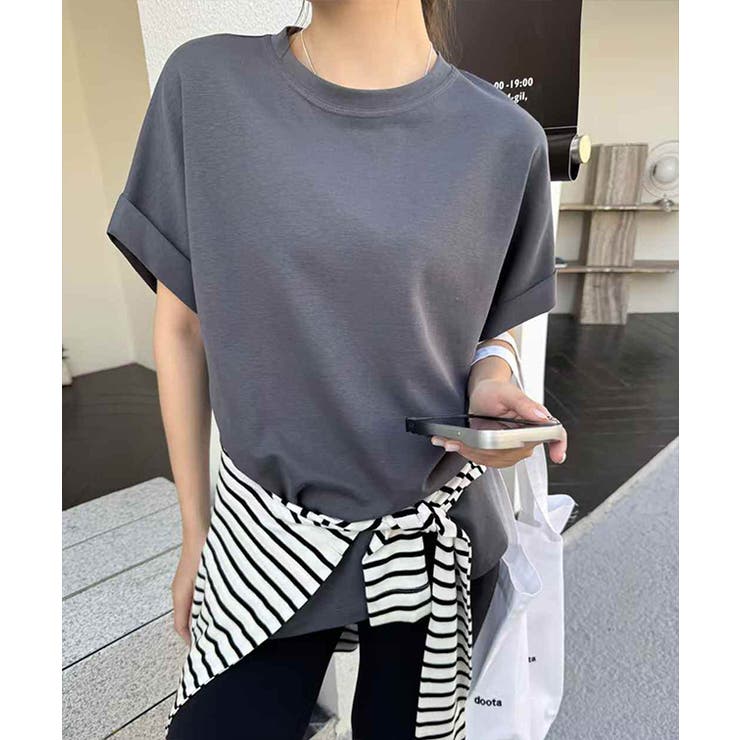 クルーネック ロールアップ オーバーサイズ | レースレディース  | 詳細画像9 