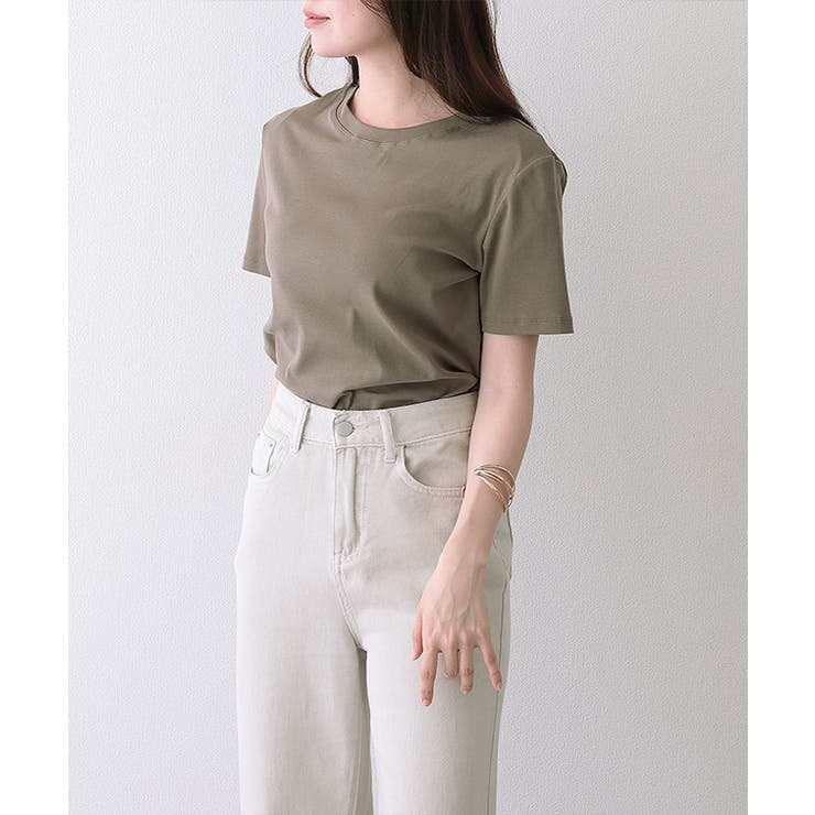 クルーネック ベーシック コットン | レースレディース  | 詳細画像19 