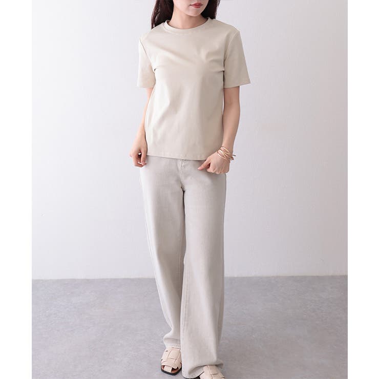 クルーネック ベーシック コットン | レースレディース  | 詳細画像9 