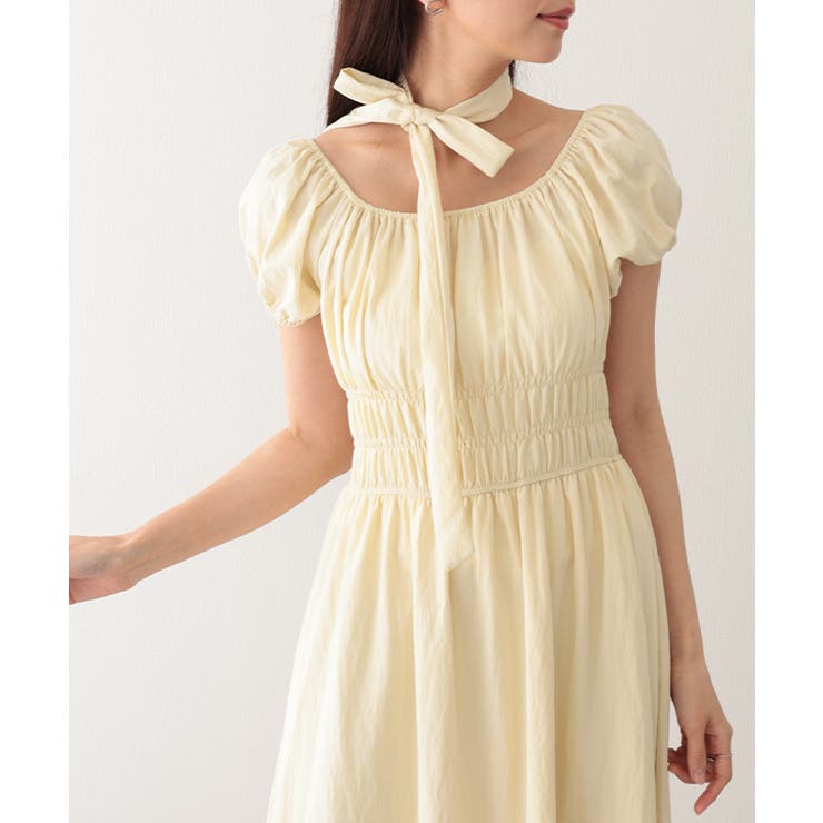 タイ付き付き パフスリーブ ギャザー | レースレディース  | 詳細画像10 