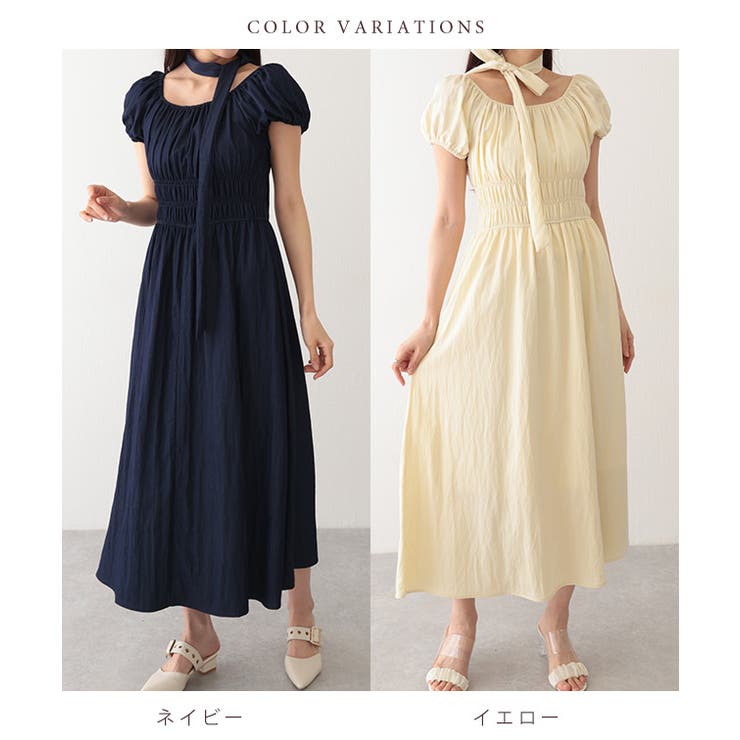 タイ付き付き パフスリーブ ギャザー | レースレディース  | 詳細画像2 