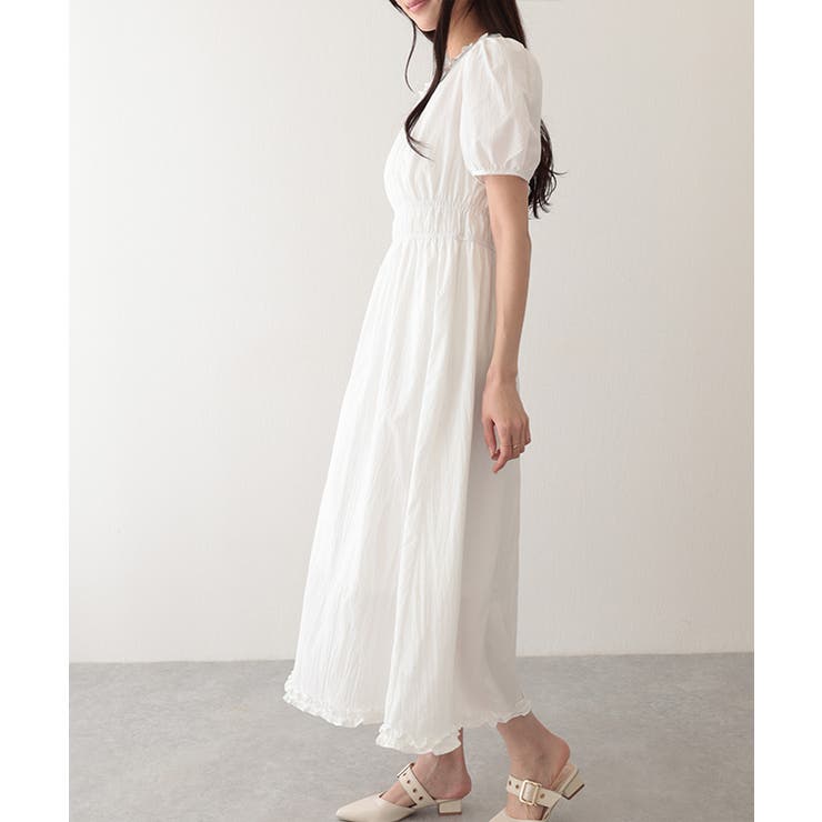 フリル ギャザー パフスリーブ | レースレディース  | 詳細画像6 