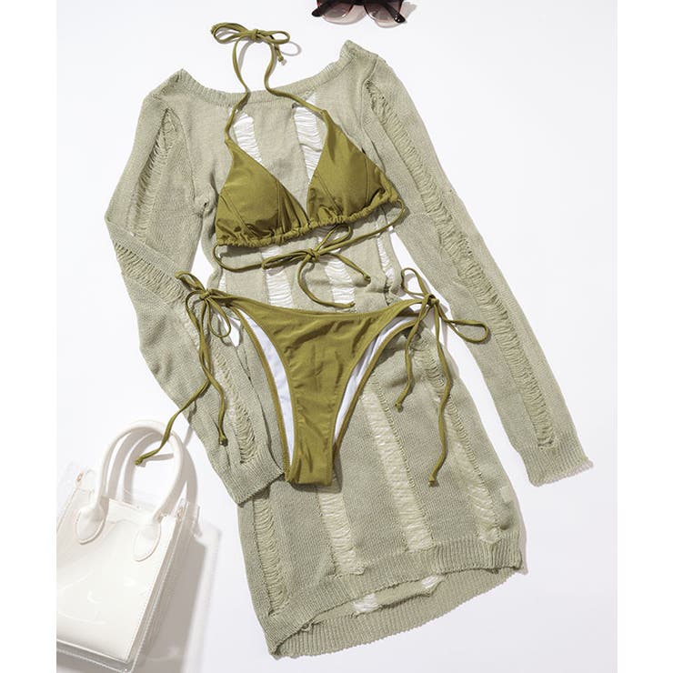 【3点セット】バックオープン メッシュカバー付き セクシー | レースレディース  | 詳細画像9 