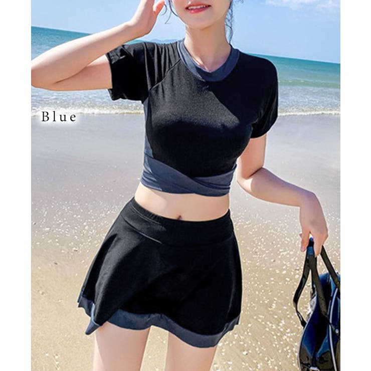 【2点セット】バイカラー ツイスト Tシャツ風 | レースレディース  | 詳細画像3 