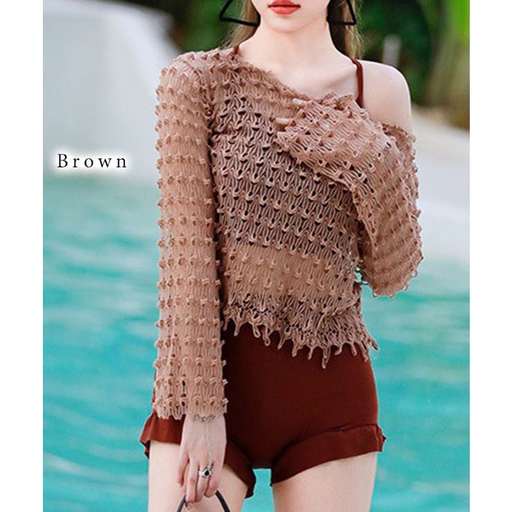 【3点セット】カバートップ付き ソリッドカラー ハイウエスト | レースレディース  | 詳細画像3 