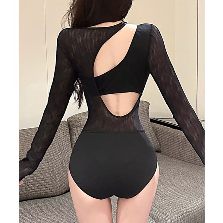 異素材 シアー アシンメトリー | レースレディース  | 詳細画像9 