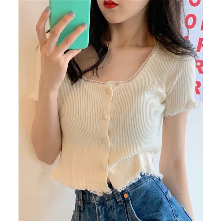 レース パイピング 半袖 | レースレディース  | 詳細画像7 