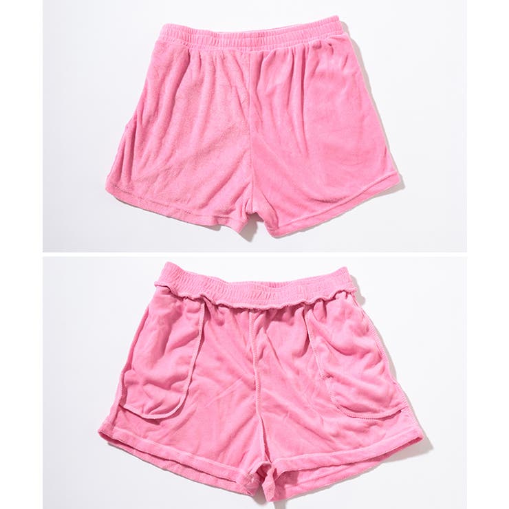 パイル ボーダー ショートパンツ付き[品番：LCLW0009239