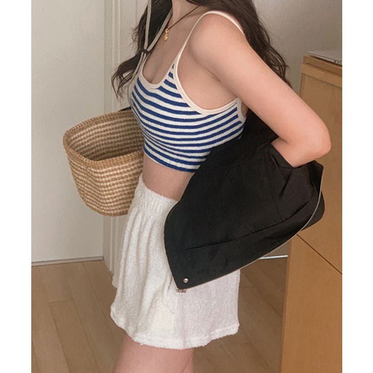 パイル ボーダー ショートパンツ付き | レースレディース  | 詳細画像7 