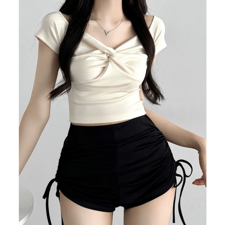 【2点セット】2WAY フロントツイスト フレンチスリーブ | レースレディース  | 詳細画像9 