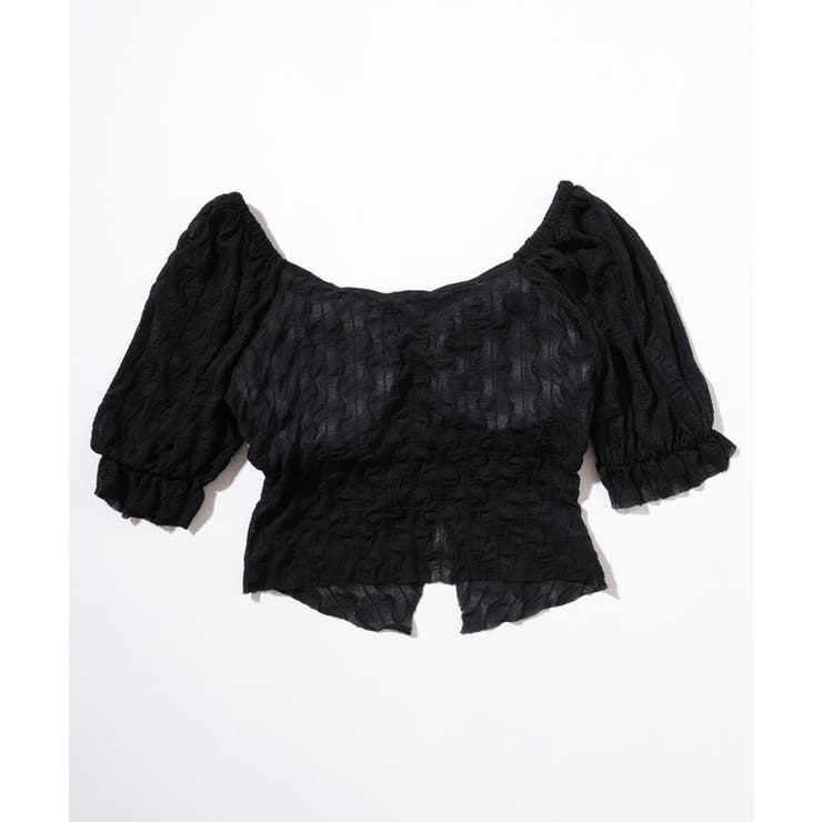 【2点セット】フロントシャーリング シアー パフスリーブ | レースレディース  | 詳細画像12 