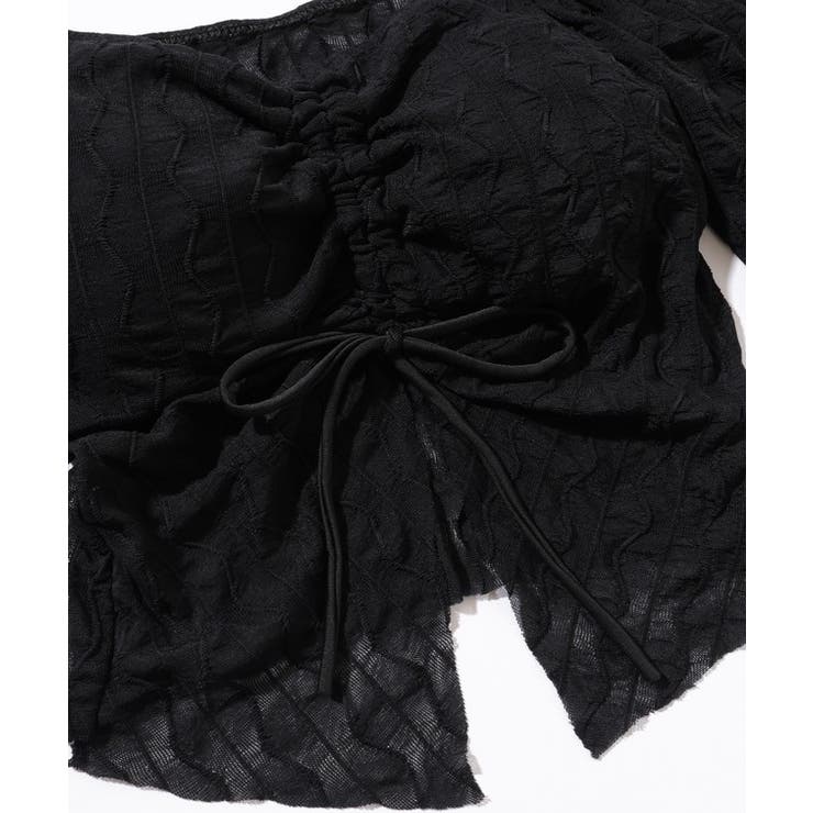 【2点セット】フロントシャーリング シアー パフスリーブ | レースレディース  | 詳細画像9 