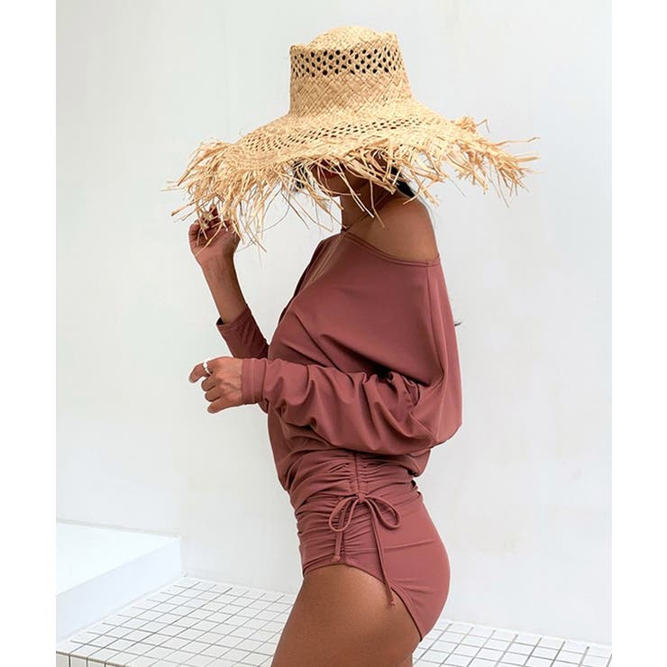 【3点セット】ワンショルダー ラッシュガード付き ビキニ | レースレディース  | 詳細画像8 