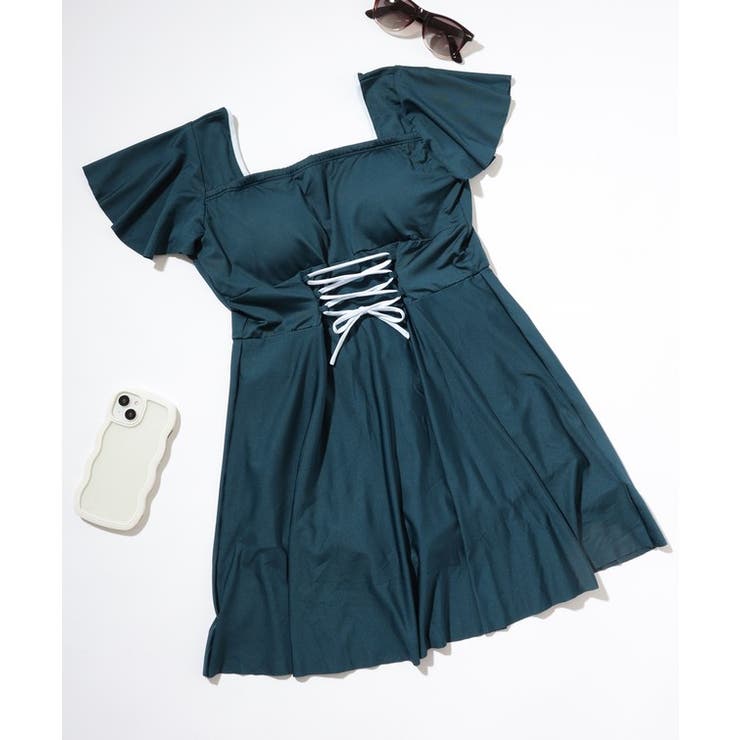 【2点セット】配色 レースアップ フリル袖 | レースレディース  | 詳細画像12 