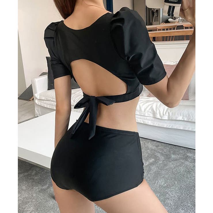 【2点セット】タックスリーブ バックリボン 半袖 | レースレディース  | 詳細画像4 